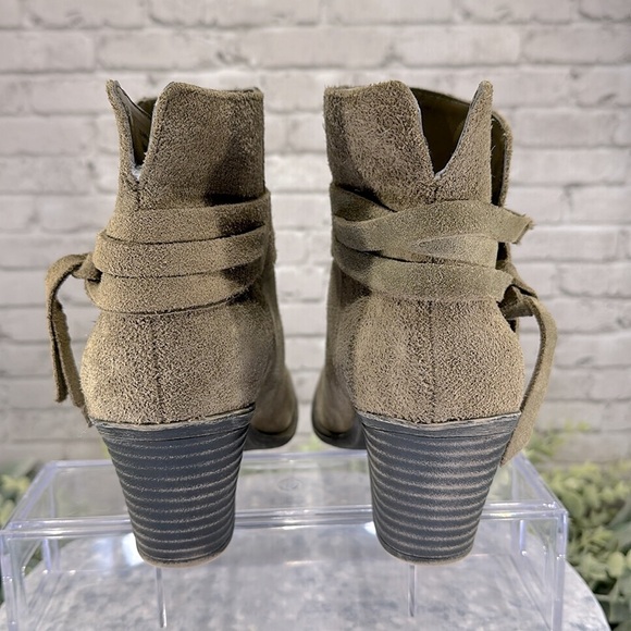 Sole Society “Maren” Tan Suede Round-Toe Western Fashion Booties WMS 8.5B🤎VGUC - Picture 6 of 12